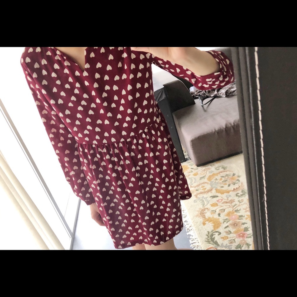 Purple mini dress